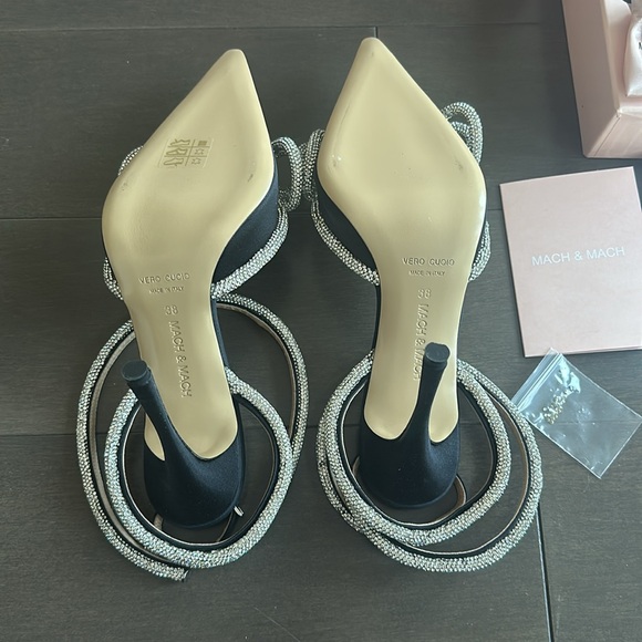 Mach & Mach Women's Black Heels - Picture 4 of 14